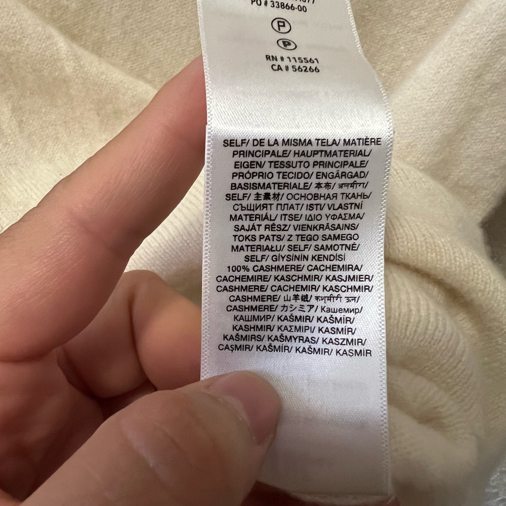 7 For All Mankind Ivory Cowl Neck Sweater - Picture 8 of 11